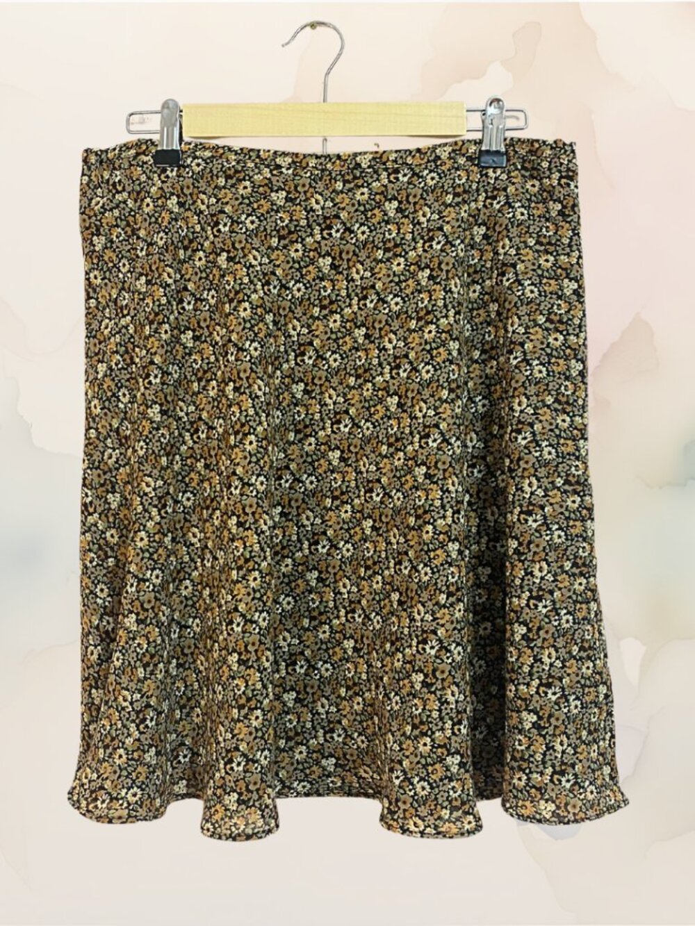 Vintage 90s Preppy Grunge Y2K Floral Mini Skirt